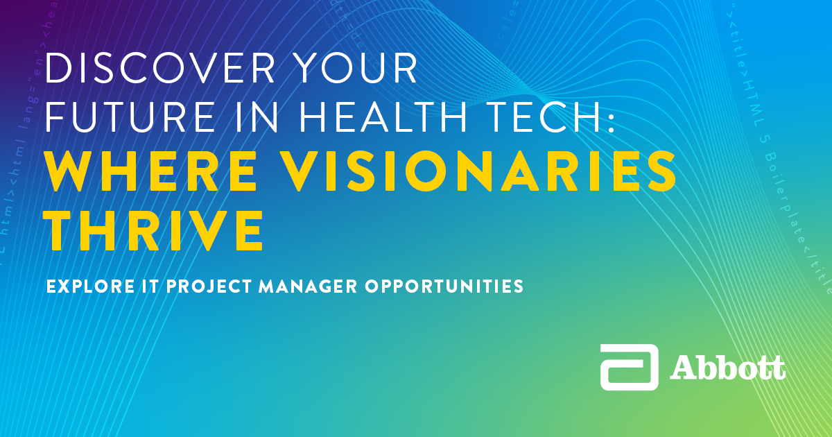 IT Project Manager Jobs Careers in Digital Health Abbott