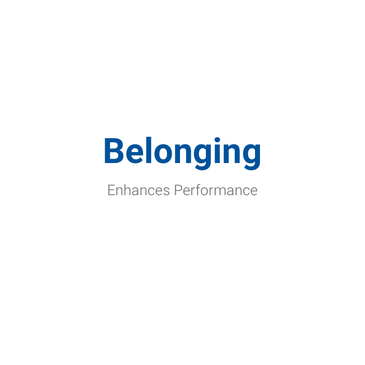 Belonging Enhances Performance