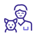 vet-with-dog-icon