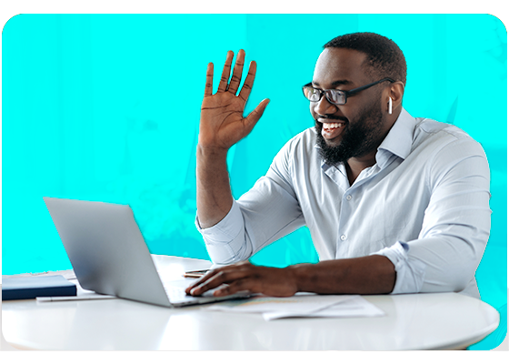 Image of man on laptop 