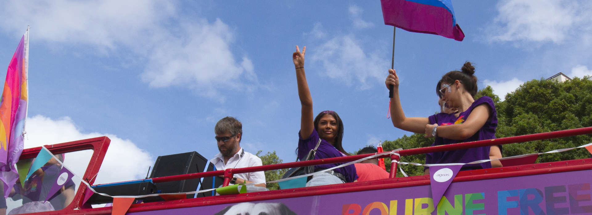 Image of ageas employees at pride event