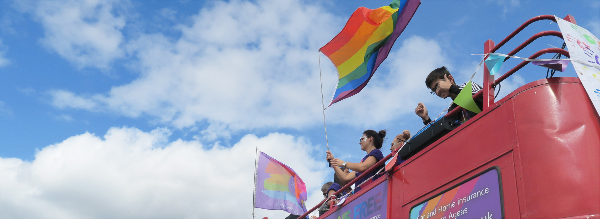 Image of ageas employees at pride event