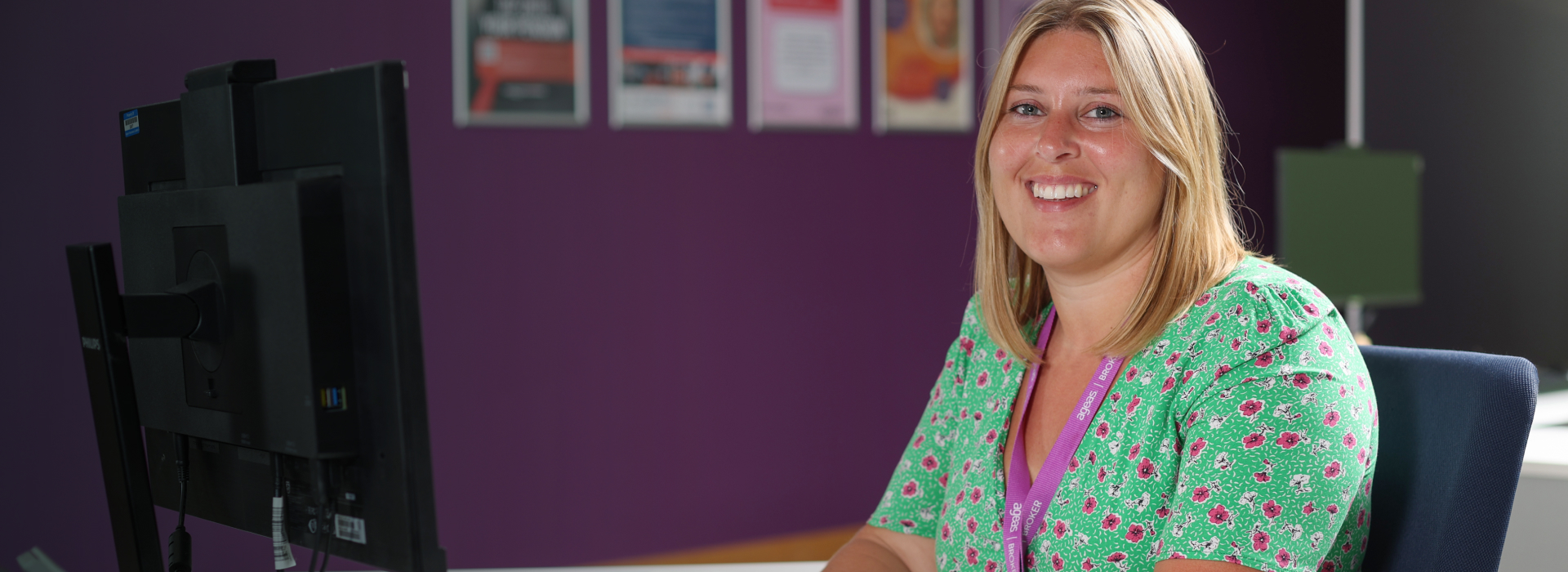 Image of female ageas employee smiling