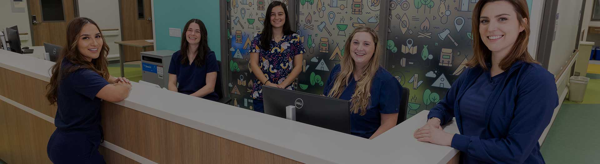Page Header Image - Ascension Nursing - Several nurses at hospital nurse station