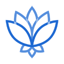 Icon - Ascension - Mission, Vision and  Values - Illustration outline of a lotus flower