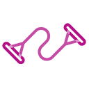 Icon - Ascension - Flexibility - Illustration outline of a exercise band