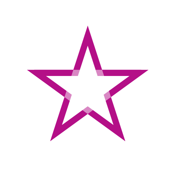 Icon - Ascension Benefits and Perks - Illustration outline of a five point star