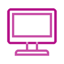 Icon - Ascension Career Development - Illustration outline of computer screen
