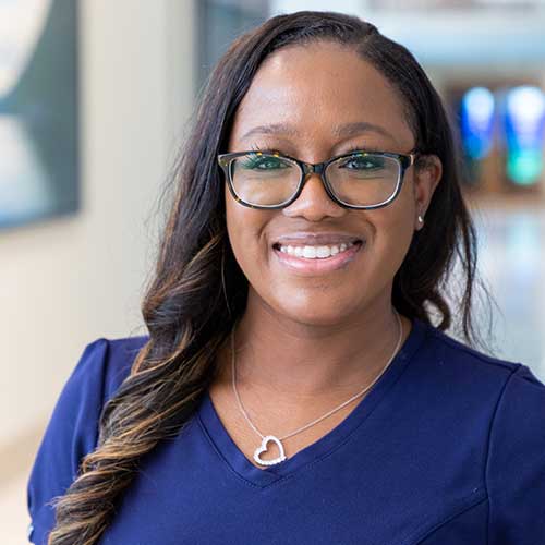 Tile - Testimonial - Ascension - Grow with - Photo of Trendalyn, ICU Nurse