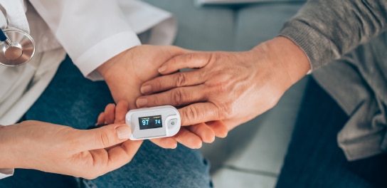 three hands that are doing prevention measures