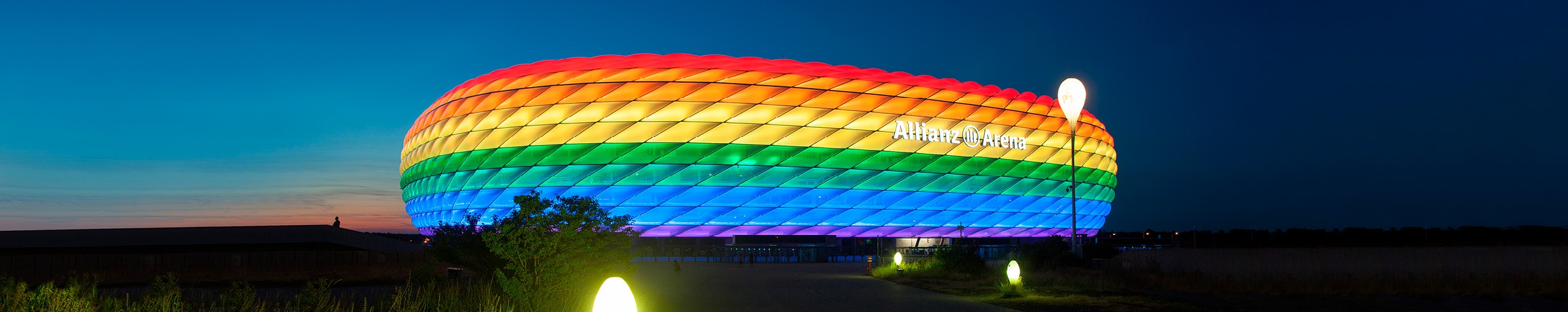 L'Allianz Arena aux couleurs de l'arc-en-ciel