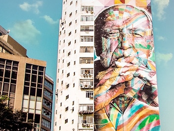 Mural de equilíbrio em Okuda