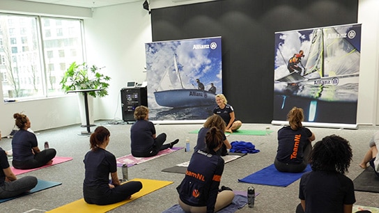 Mensen doen yoga
