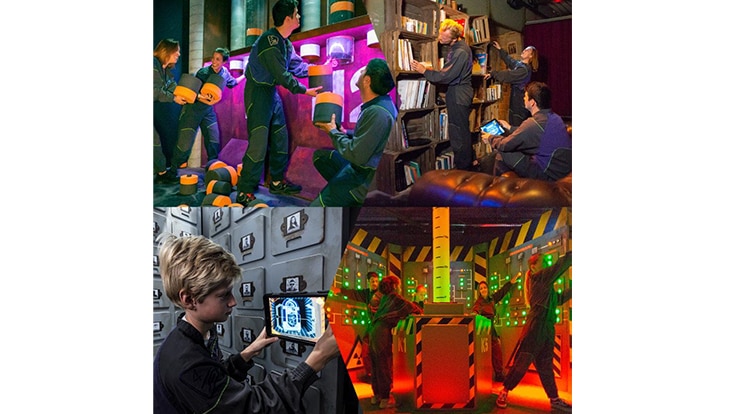 Un collage d'images mettant en vedette des groupes de personnes souriant, applaudissant et profitant de divers moments de joie.