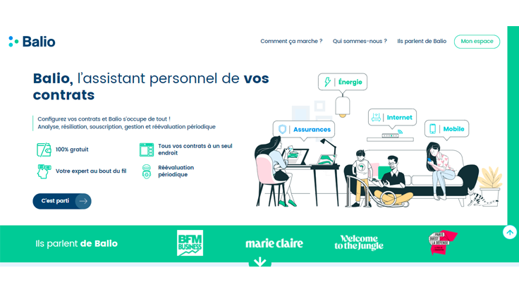 Graphique célébrant le 2e anniversaire de Balio, une startup d'Allianz Lab