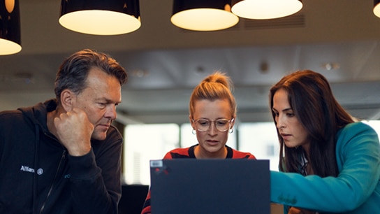 Colleagues working together