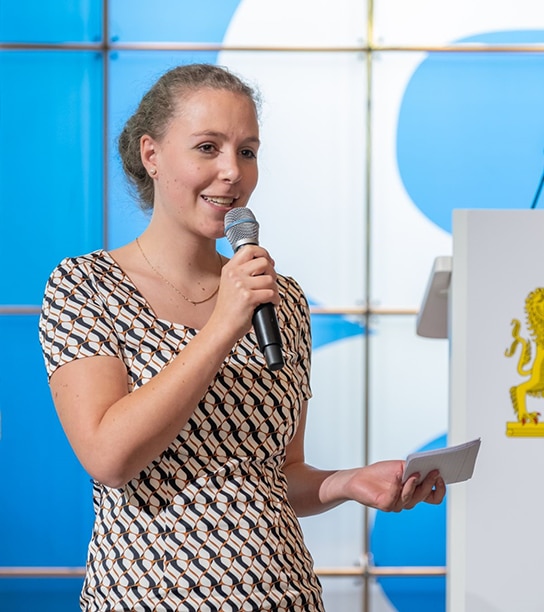 Johanna on stage