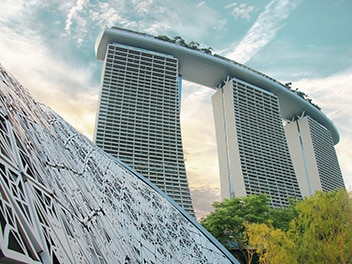 Marina Bay Sands hotel in Singapore