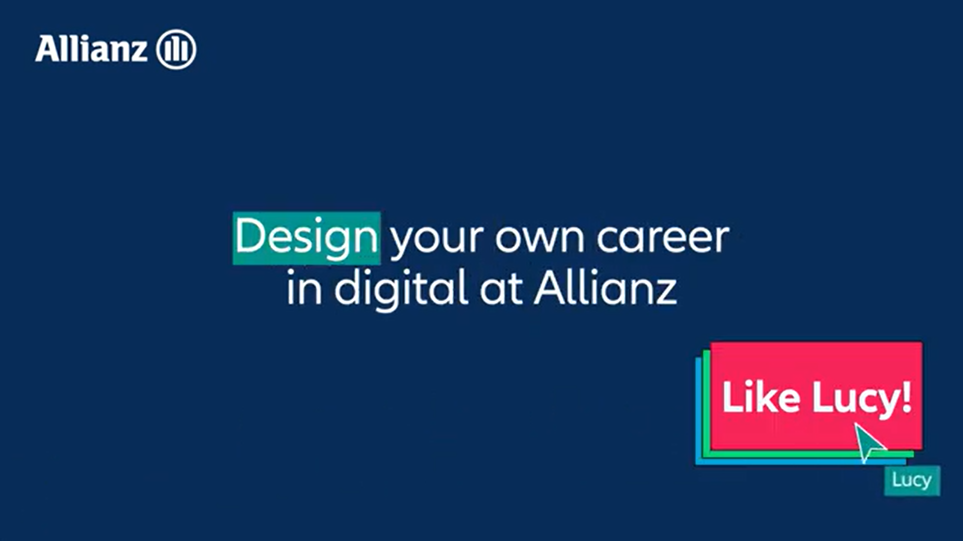 Illustration highlighting the concept of customizing a digital career path at Allianz, like Lucy