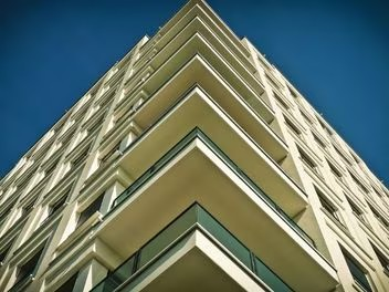A low angle view of a building