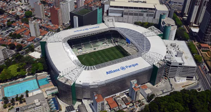vista superior do Allianz Parque