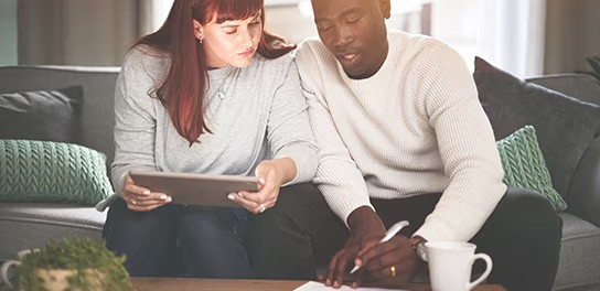Couples discussing insurance plans