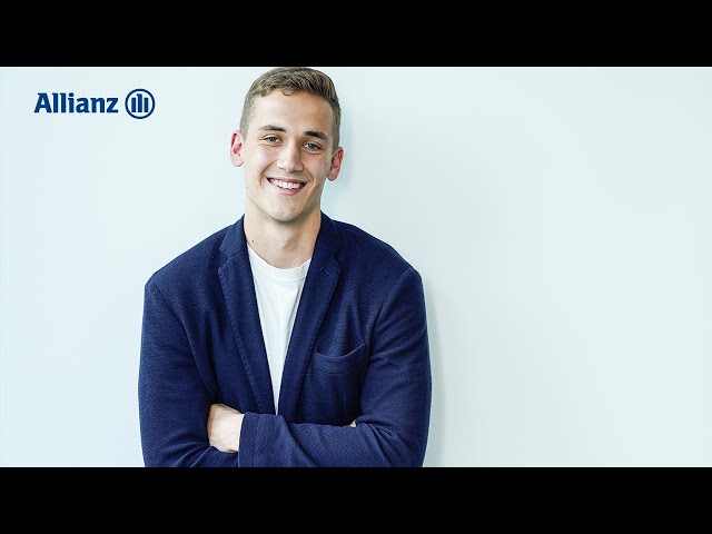Video über Auszubildenden während seiner Ausbildung bei der Allianz