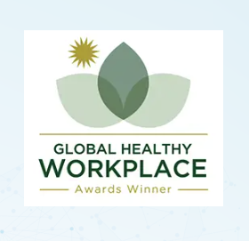 Global Healthy Workplace Awards winner badge