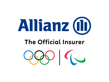 Allianz logo representing its partnership with the Olympic and Paralympic Games