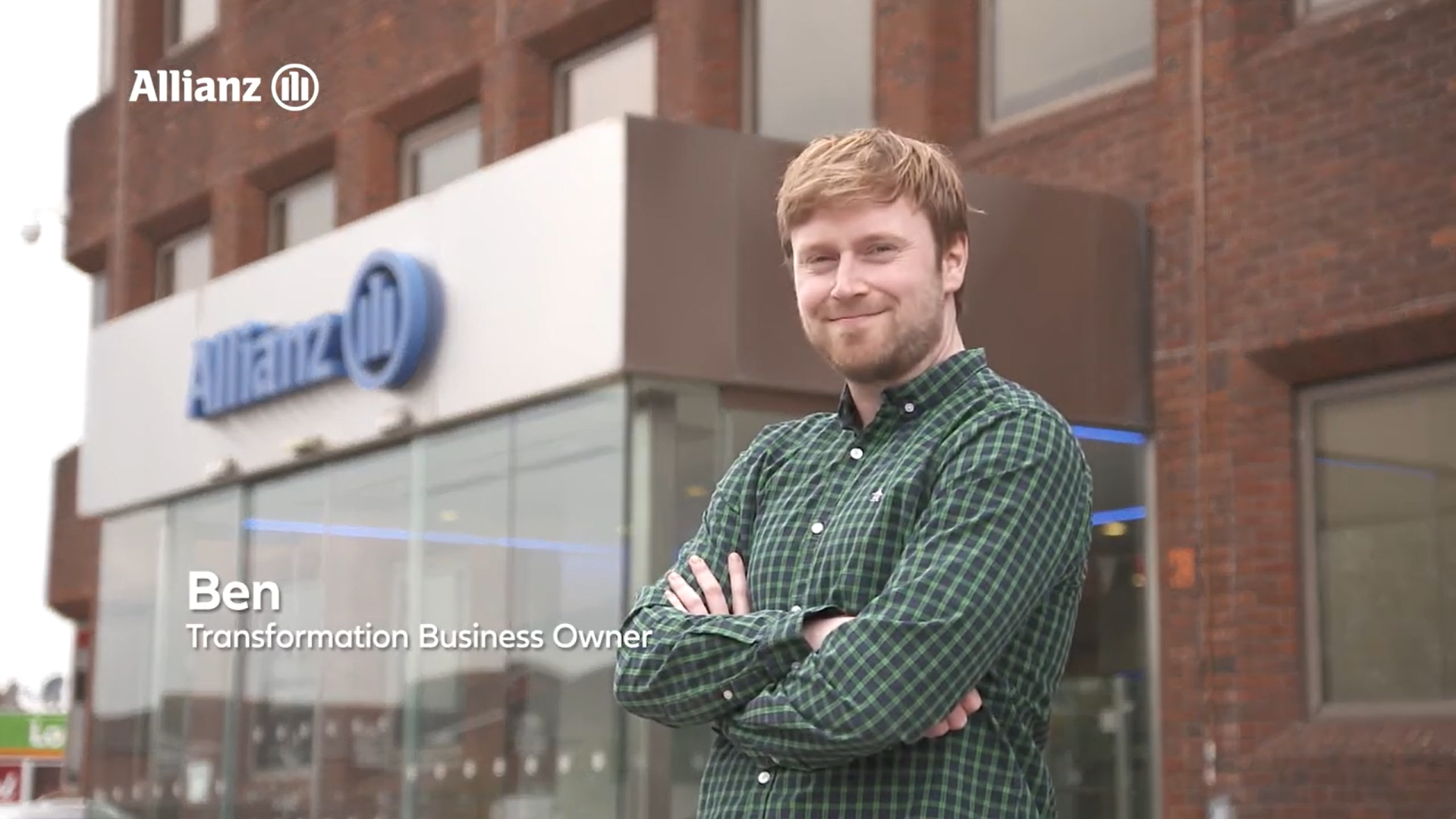 Head shot of Ben with text : "Ben, Transformation Business Owner"