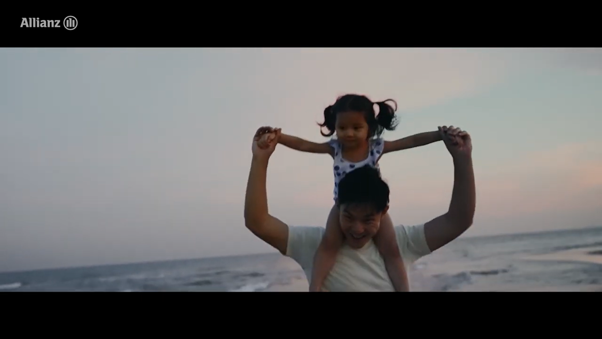 Father taking a piggyback ride