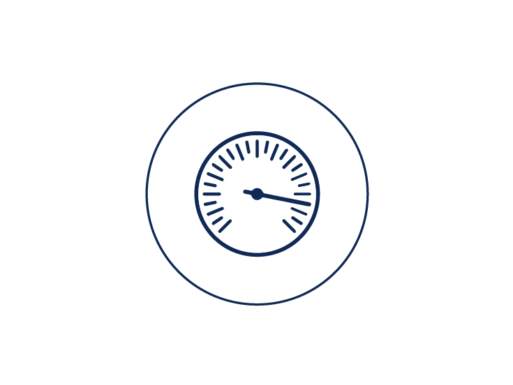 Icon of a time metre
