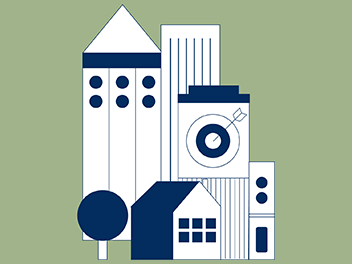 Illustration of buildings