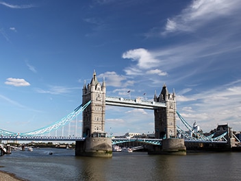 Tower Bridge in London, UK