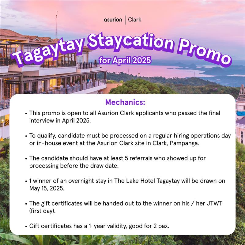 NewHirePromo-TagaytayStaycation