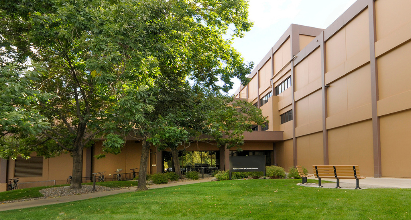 Outside the Space & Mission Systems Facility in Boulder, CO.