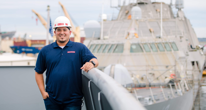 Luis, a craft supervisor, poses for a photo at Jacksonville Maritime Solutions.