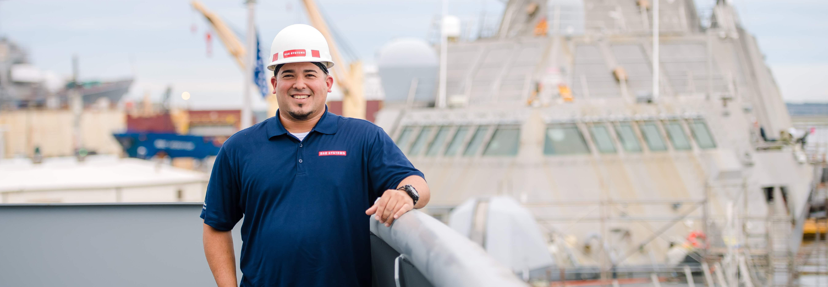 Luis, a craft supervisor, poses for a photo at Jacksonville Maritime Solutions.