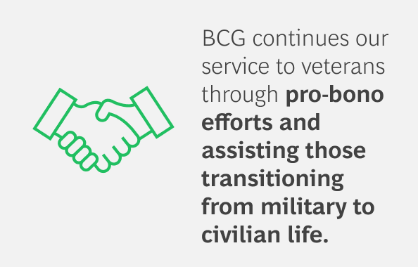 Supporting Veterans at BCG | Careers | Boston Consulting Group