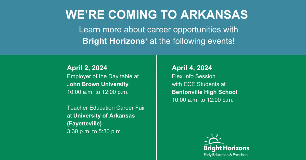 Join the Bright Horizons Team in Bentonville, AR