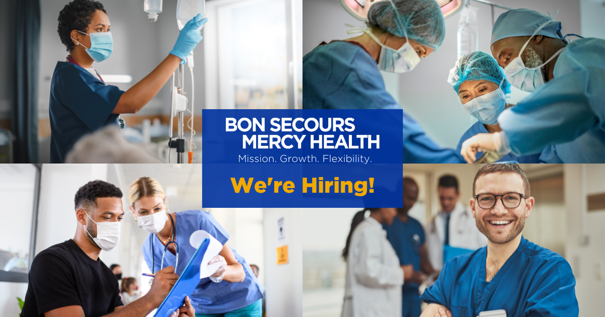 Careers at Bon Secours Mercy Health Bon Secours Mercy Health jobs