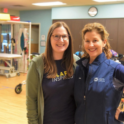 Two clinicians at Richmond Hope Therapy Center smiling in a therapy environment, representing compassionate care