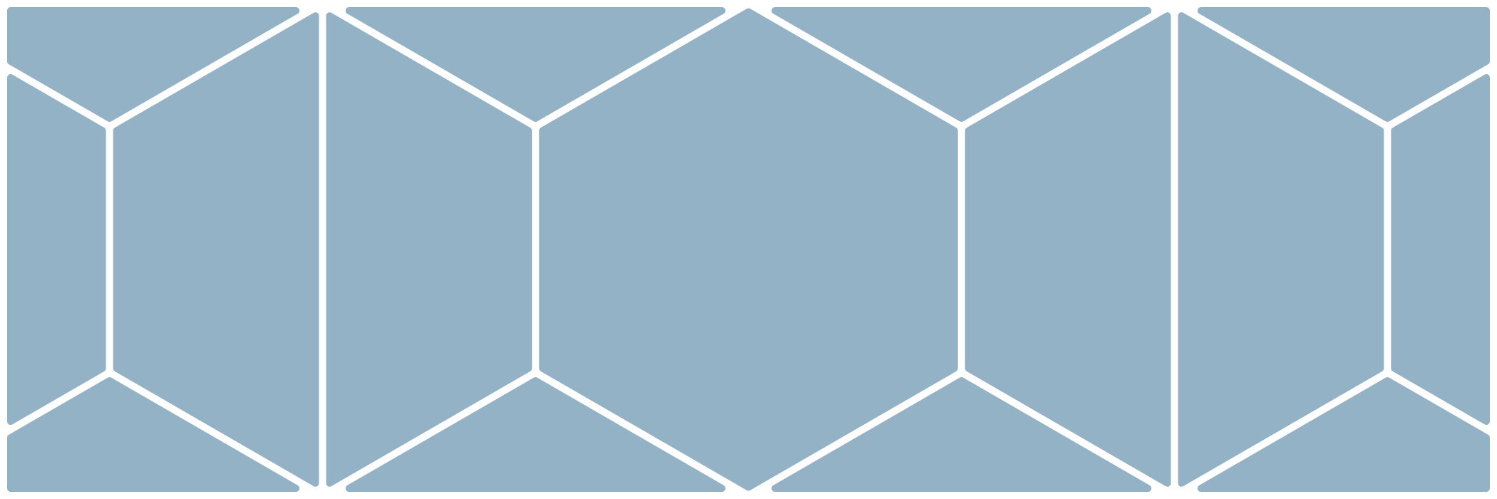 Stained glass pattern with a medium navy blue background
