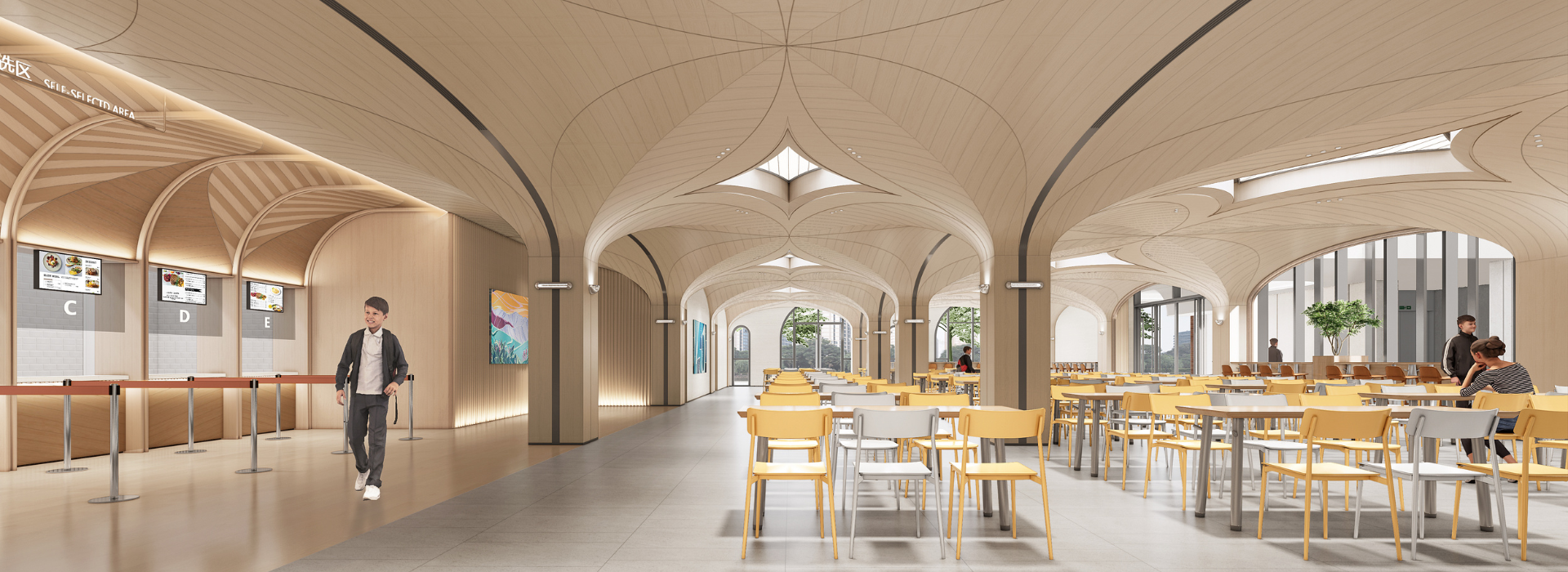 BASIS Bilingual School Beijing Library Rendering