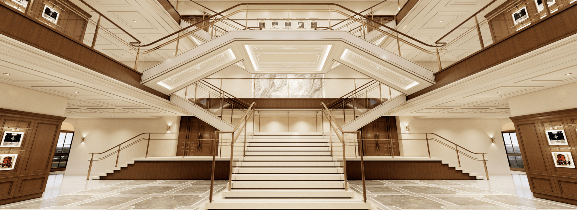 BASIS Bilingual School Beijing Lobby Rendering
