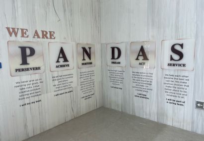 BASIS International & Bilingual Schools Chengdu pandas wall