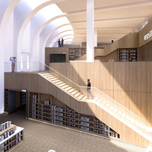 BASIS International & Bilingual School Wuhan library rendering