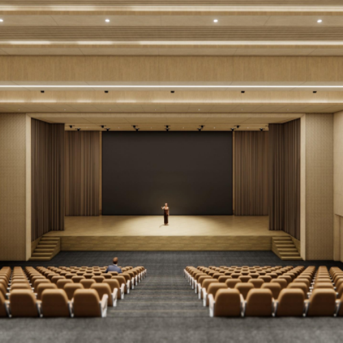 BASIS International & Bilingual School Wuhan auditorium rendering