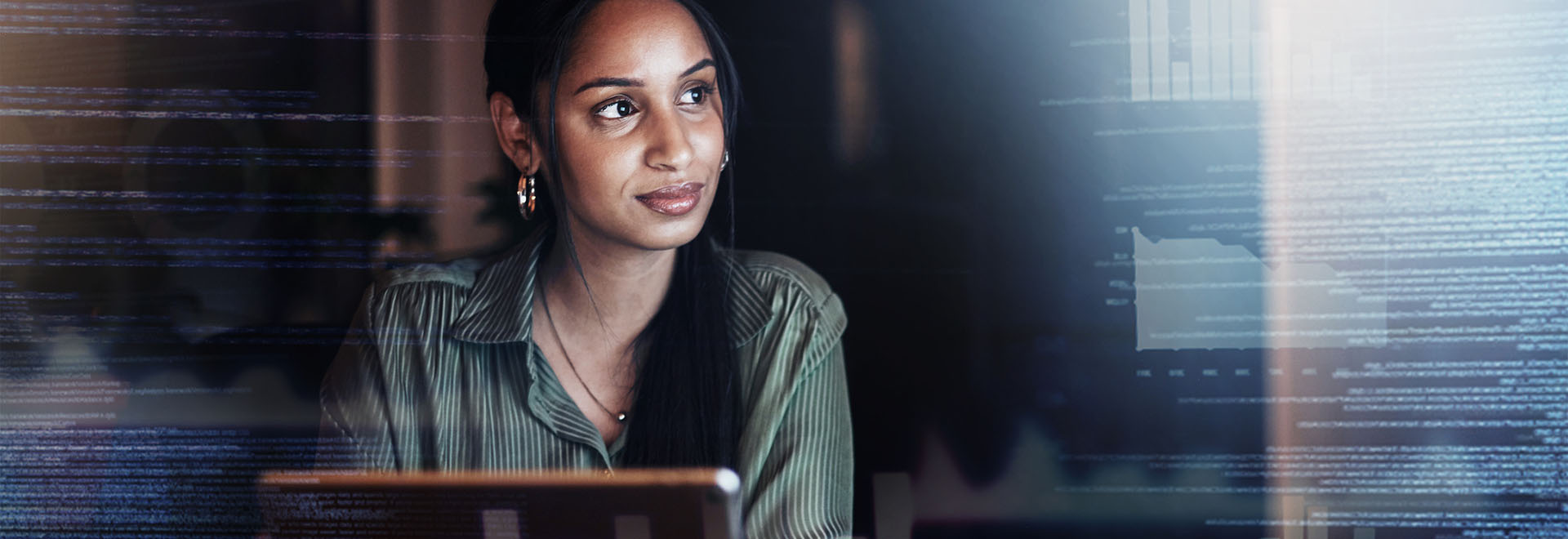 overlay-with-businesswoman