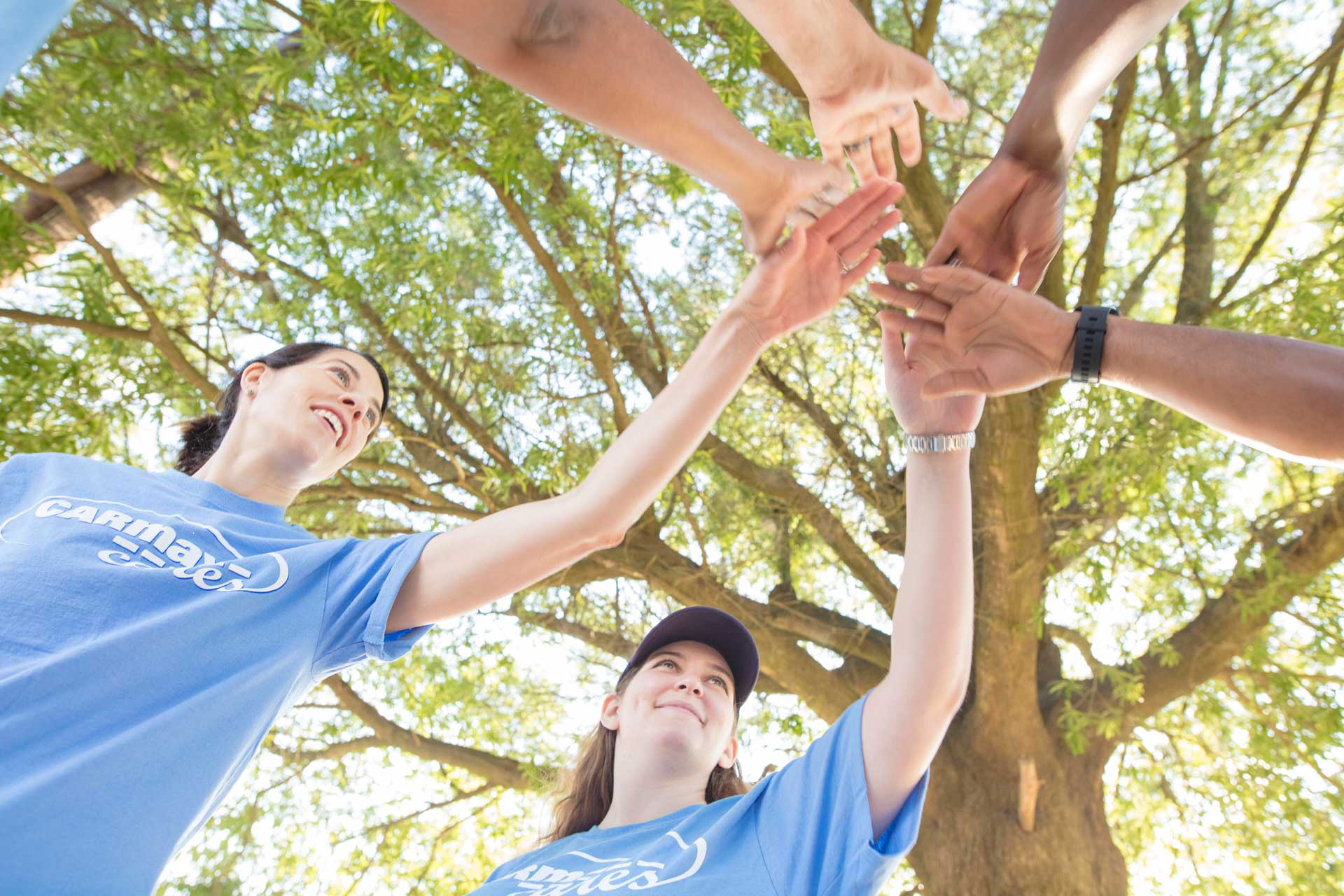 Employees participating in volunteer programs